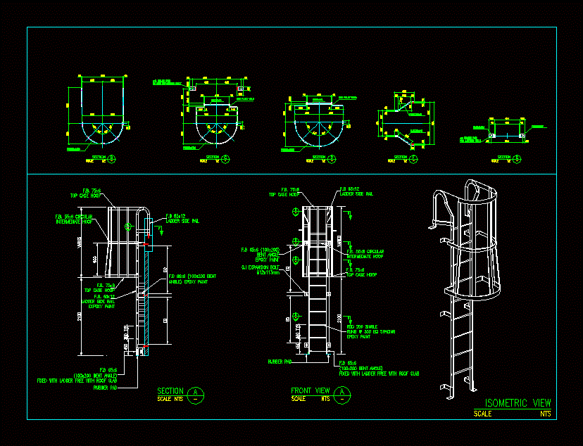 steel ladder details