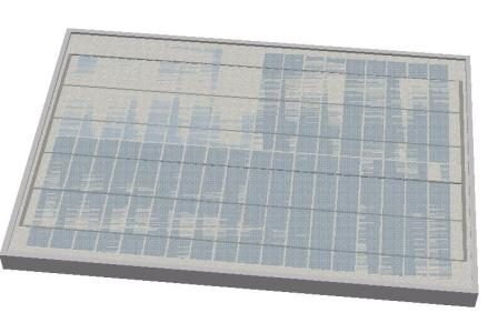 Panel solar 3d