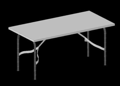 table pliante 3d