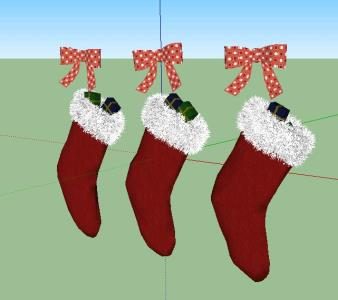 3d christmas stockings