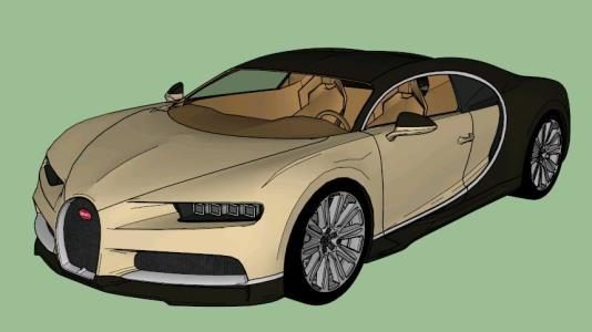 Auto Bugatti 3d