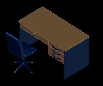 Schreibtisch und Stuhl