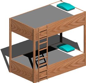 Double deck bed - bunk