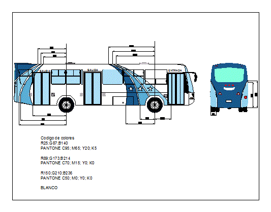 corridoio degli autobus urbani