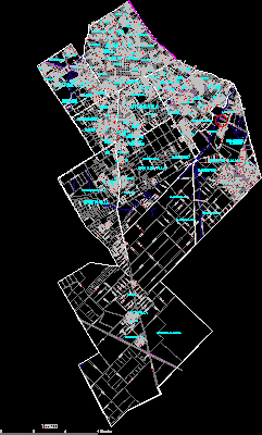 Plan der Stadt Florencio Varela