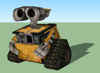 Wall-e robot in 3d