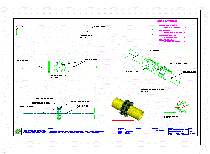Plan of protection socket and flange