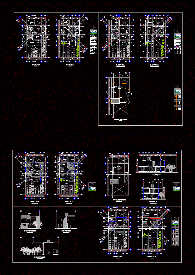 Executive architectural plan of housing