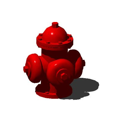 Hidrante contra incendios 3d