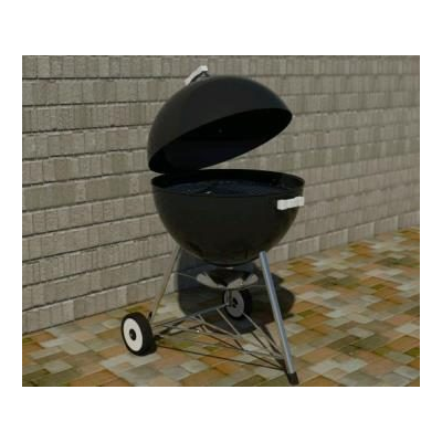 Barbacoa carbon de 98x64x57 cm