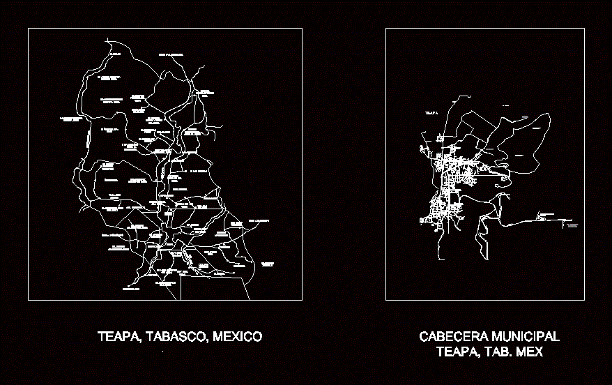 Teapa plan; tabasco; Mexico