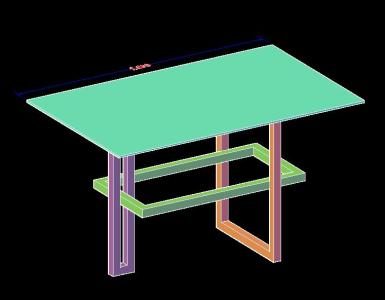 tavolo moderno 3d