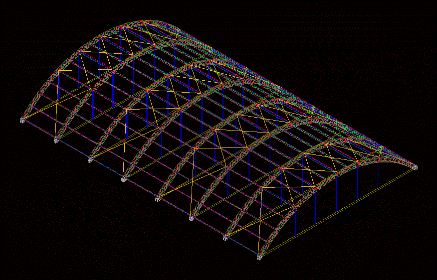 Piano del tetto in metallo 3d