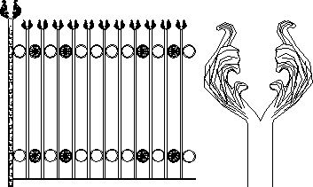portão de ferro forjado