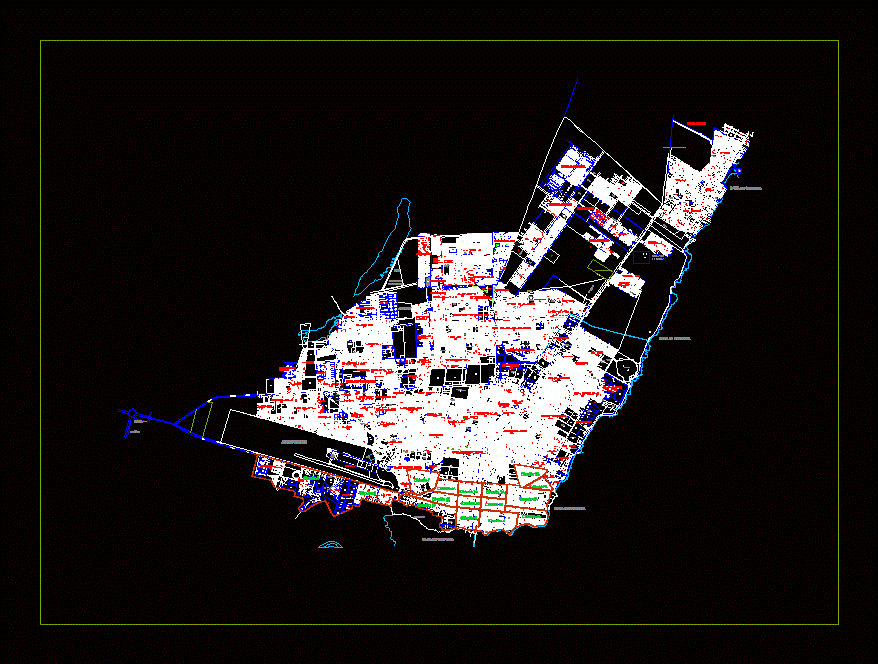Mappa della città di Chetumal Quintana Roo