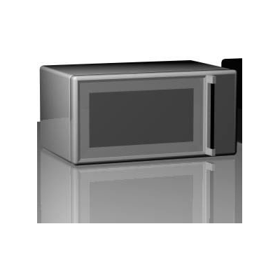 3D Minimalist Style Microwave