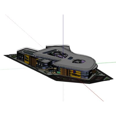 Modelado de centros comerciales 3d