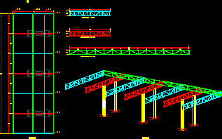 Estrutura metálica com grandes vãos
