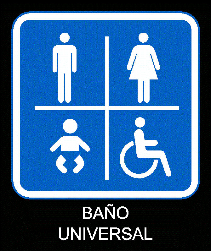 symbole universel de salle de bain