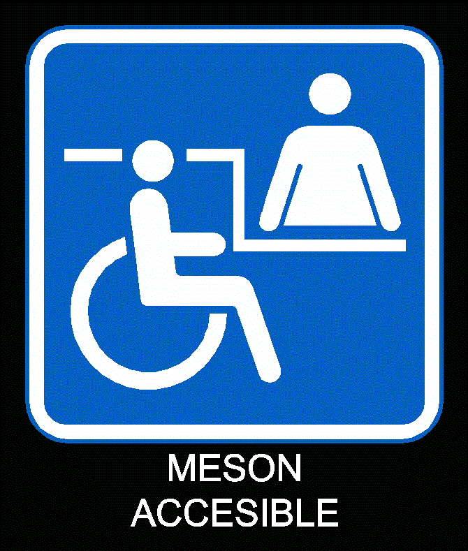 Simbolo meson accesible