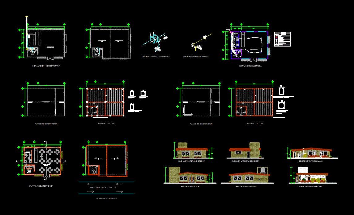 Kitchen architectural plans