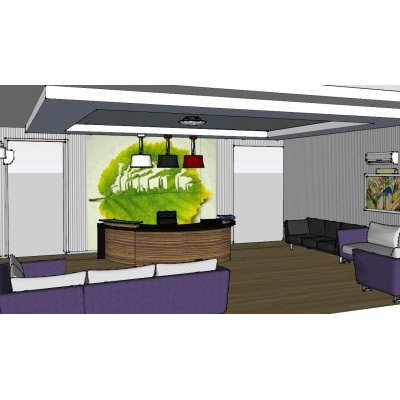 Mueble de oficina 3d