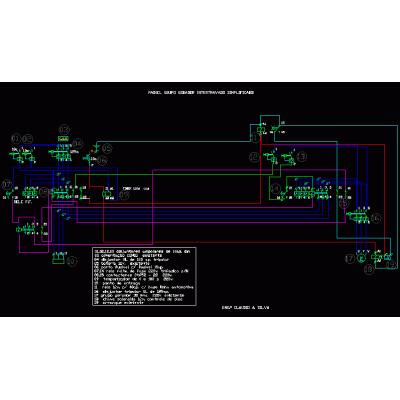 Simplified generator set panel