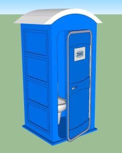 chemical toilet cabin