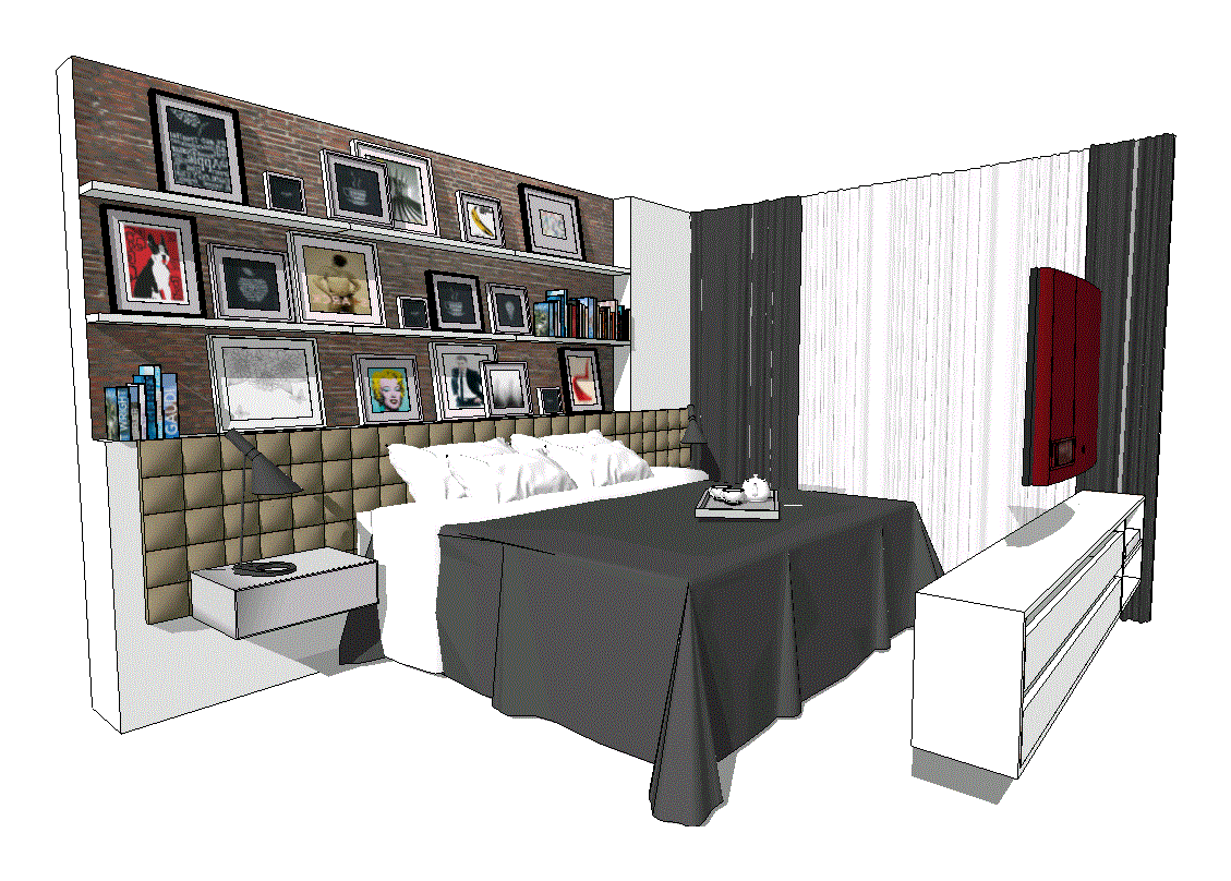 3D-Schlafzimmer
