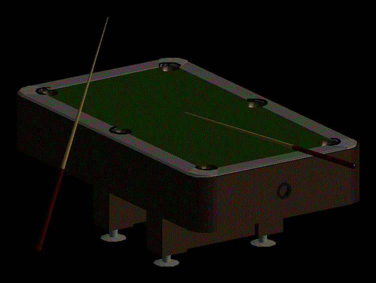 3d pool table