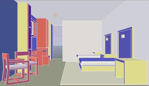 3D-Hotelzimmer