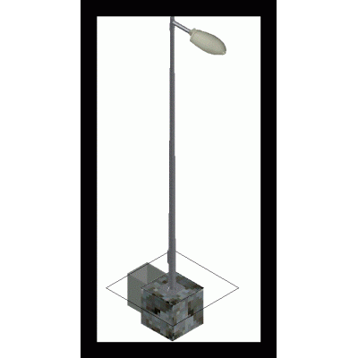 Poste con lampara vial