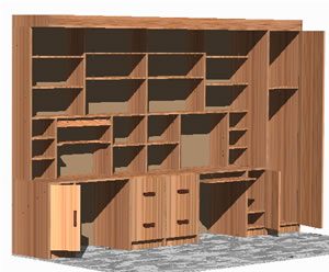 library in 3d