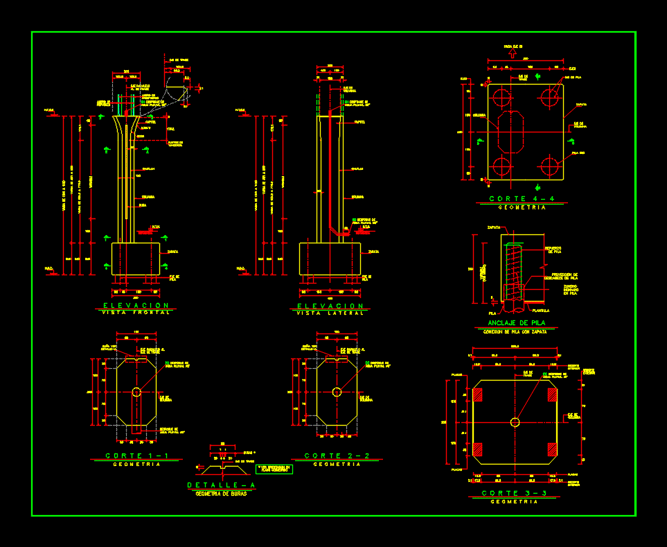 Peripheral Columns; Concrete Buildings in AutoCAD | CAD library