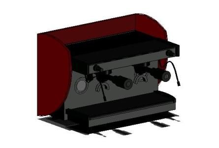 Maquina cafe espress autocad