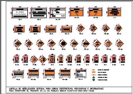 Signaling for works - autocad
