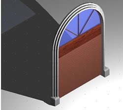 Door-with-arch 3d