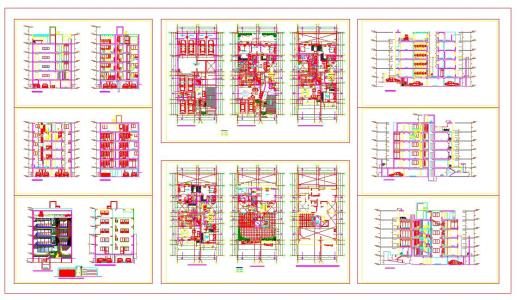 Residential building - autocad