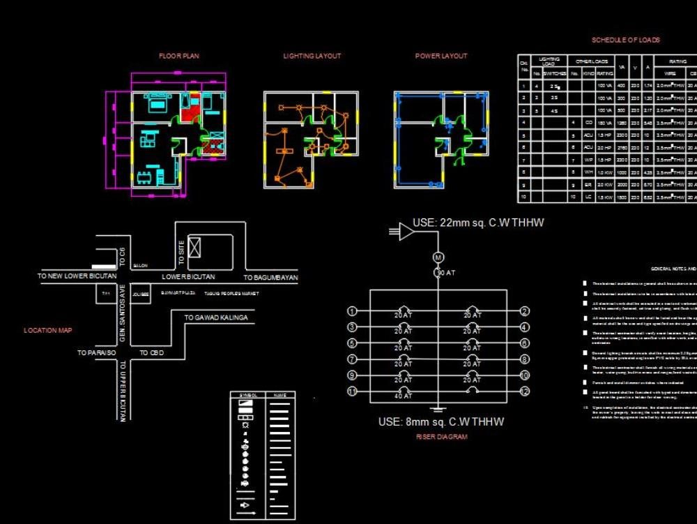 Electrical plan and light design
