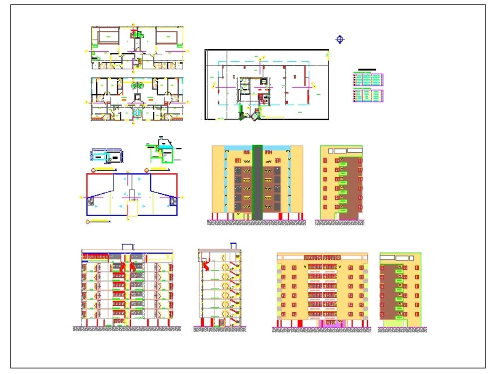 Architekturentwurf für Eigentumswohnungen – Autocad