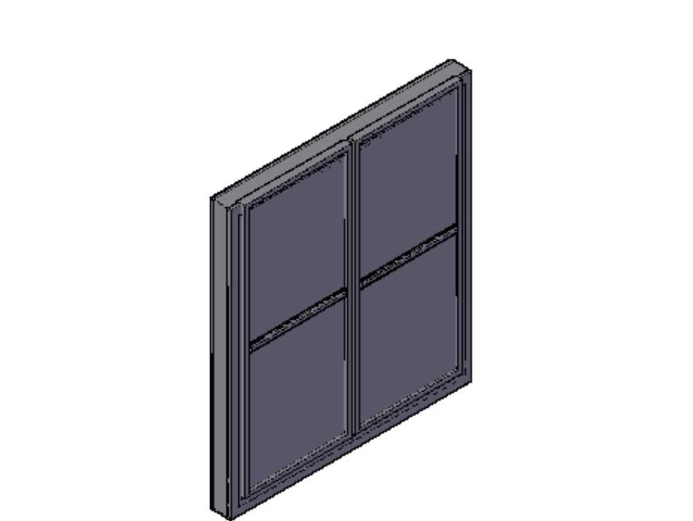 3D-Balkontür Die Balkontür wurde in der Autocad 3D-Version 2015 erstellt