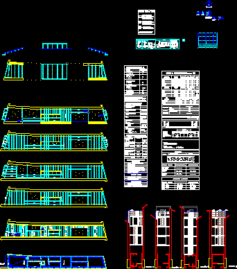 Houses between medians-wooden structure