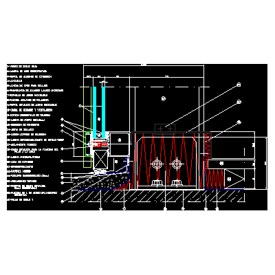 Arranque de muro cortina y estructura metalica