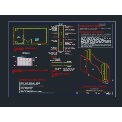 Paneles de drywall para modulo industrial