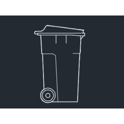 Contenedor de basura; tacho de basura
