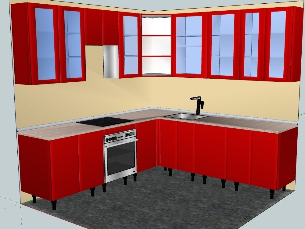 Integral Kitchen Design In AutoCAD | CAD library