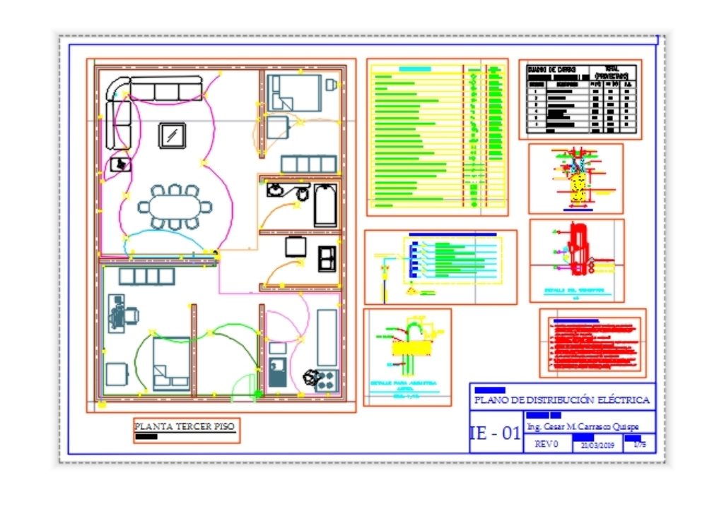 Electrical plan for single-family home pat