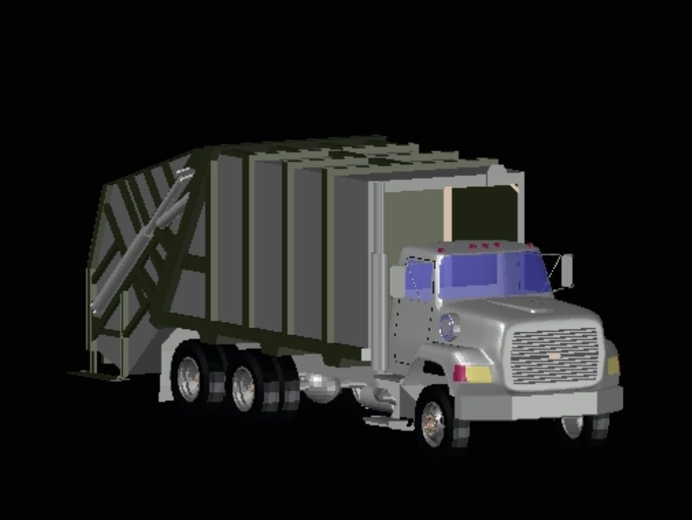 Camion recolector de basura servicios publicos