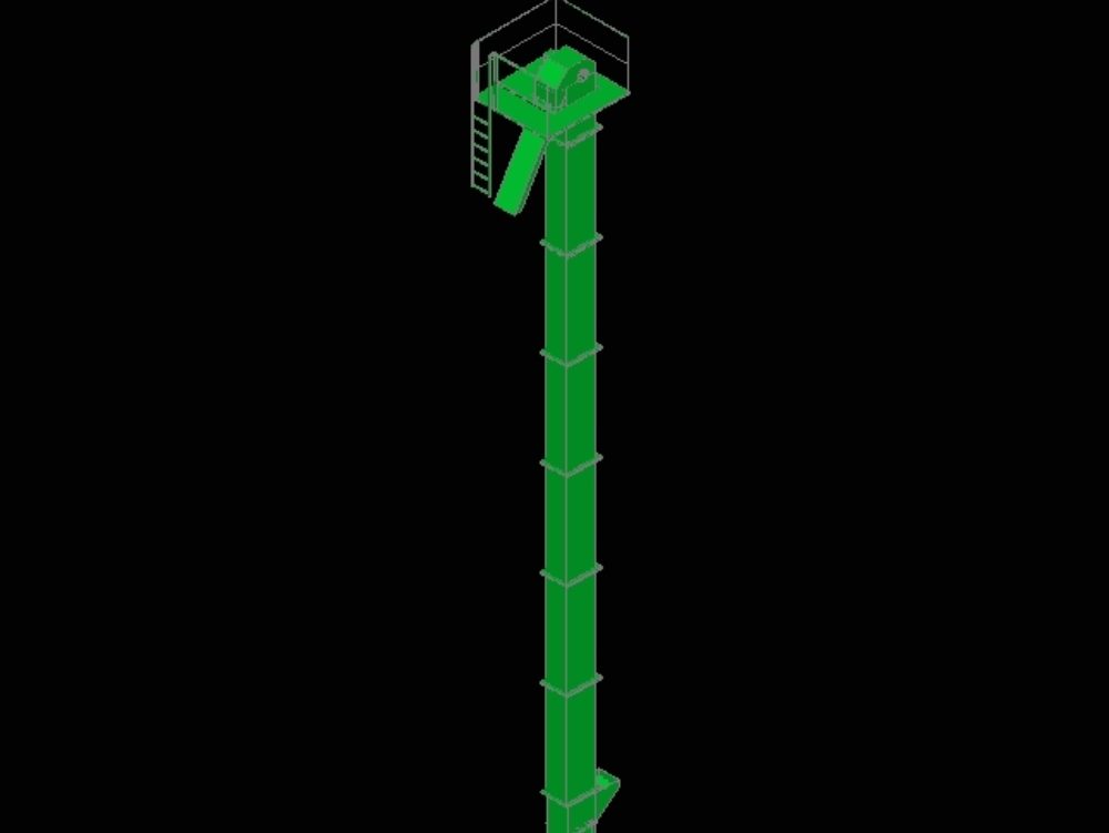 Conjilones-Aufzug mit Ausstiegsrutsche