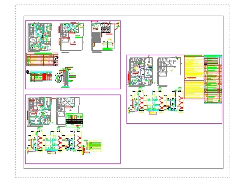 Office electrical installation plan